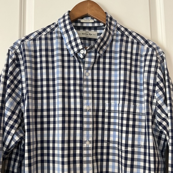 Hawker Rye Blue Checkered Men’s Casual Shirt - Picture 3 of 11